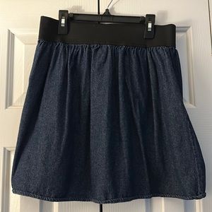 Denim skater skirt